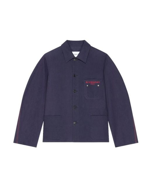 Givenchy Blue Regular Jacket for men