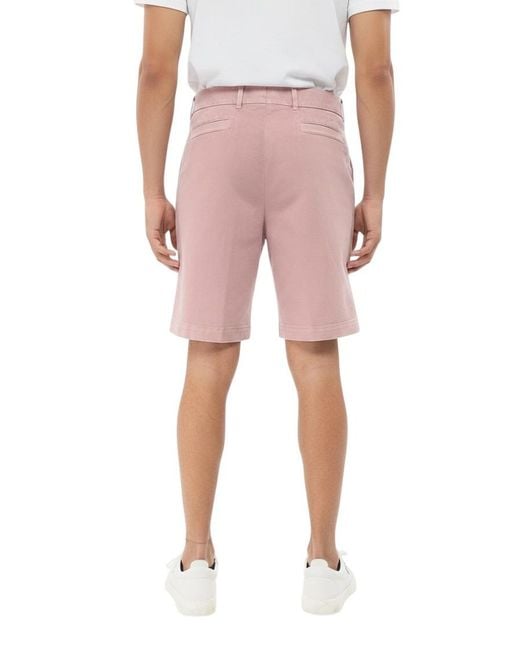Brunello Cucinelli Pink Solid Regular Shorts for men