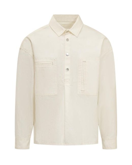 Isabel Marant White Relaxed Solid Shirt for men