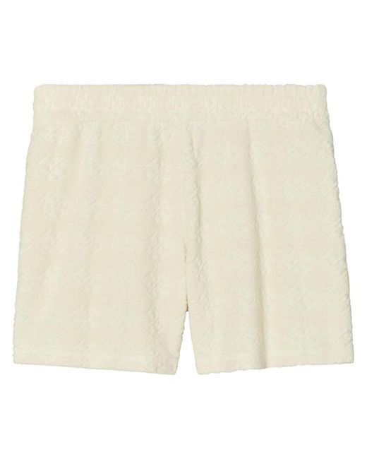 Tory Burch Natural Jacquard Sponge Shorts