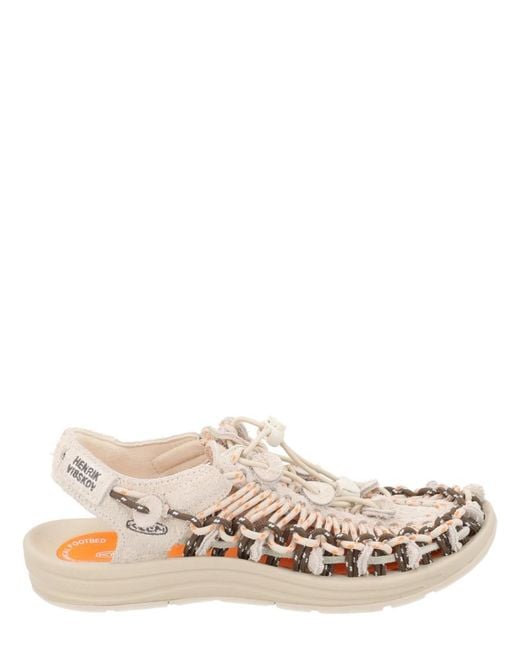 Keen White Woven Sandals