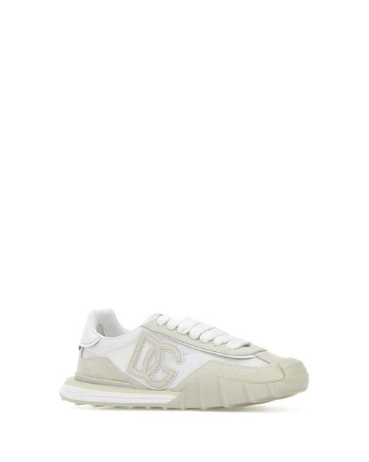 Dolce & Gabbana White Logo Sneakers for men