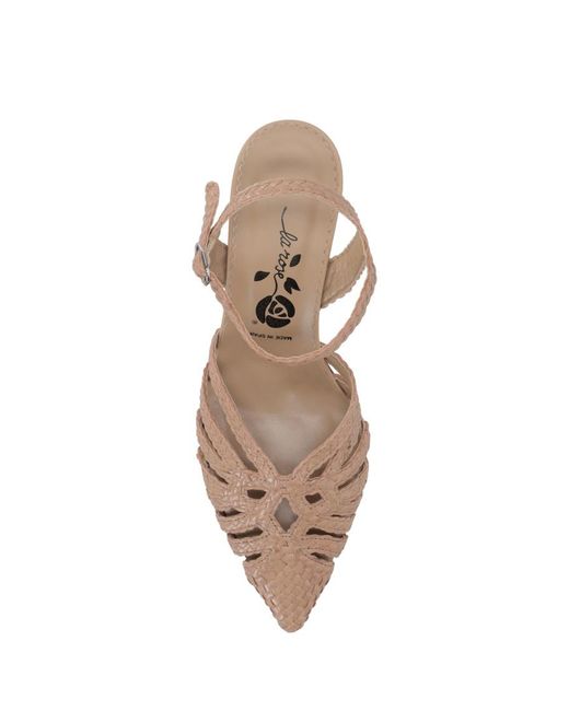 LA ROSE Brown Pointed Toe Pumps