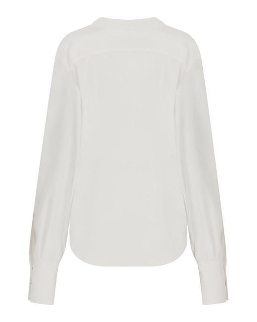 The Mannei White Relaxed Solid Shirt
