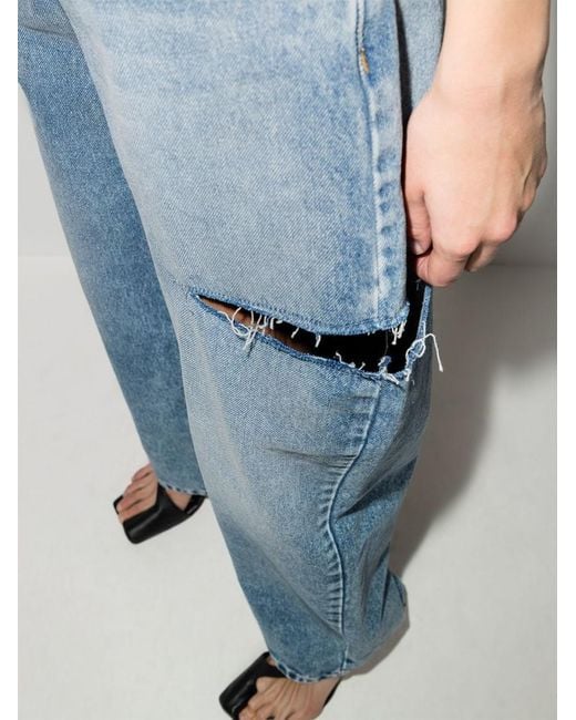 Maison Margiela Blue Cut-Out Jeans