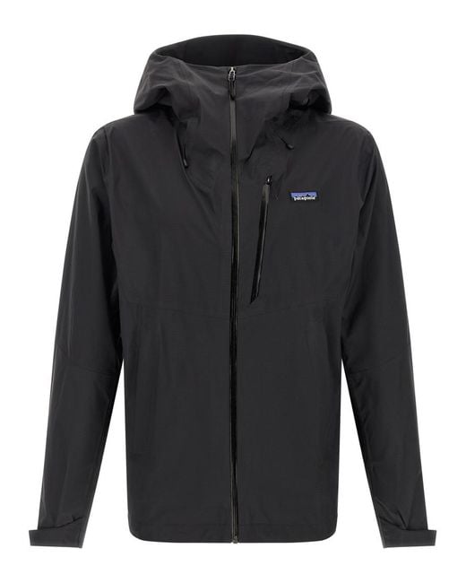 Patagonia Black Solid Hooded Jacket for men