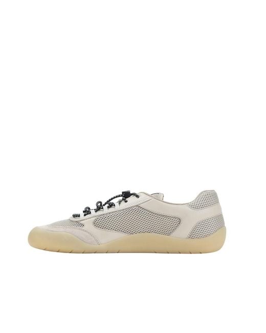 Prada White Perforated Sneakers for men