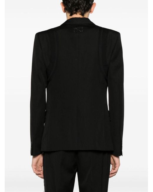 Off-White c/o Virgil Abloh Black Wool Jacket for men