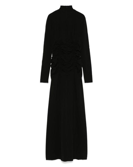 BITE STUDIOS Black Dress With Ruffles