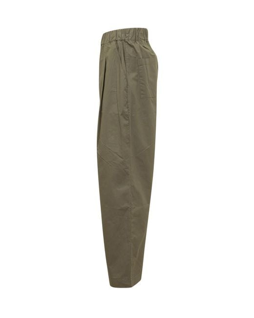 A PAPER KID Green Regular Elasticated Pants for men