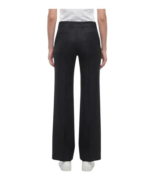 Max Mara Black Tailored Flat Front Pants