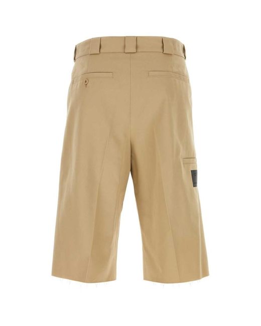 Givenchy Natural Cappuccino Polyester Blend Bermuda Shorts for men