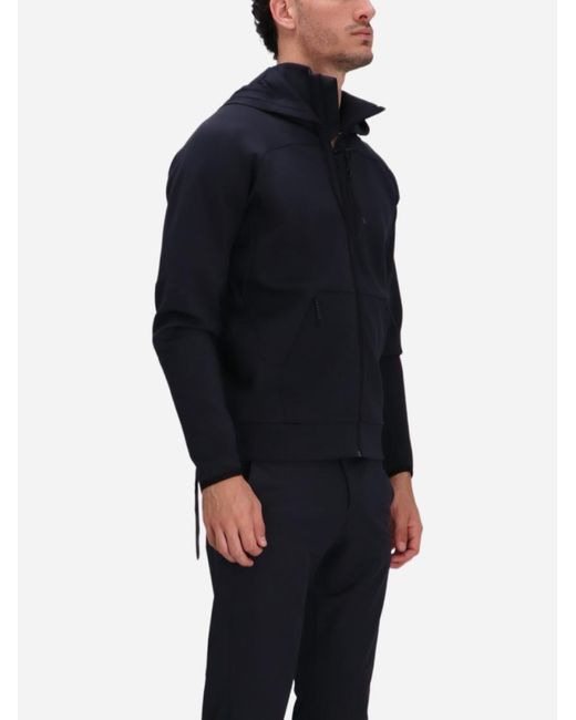 Boss Blue Zip Up Hoodie for men