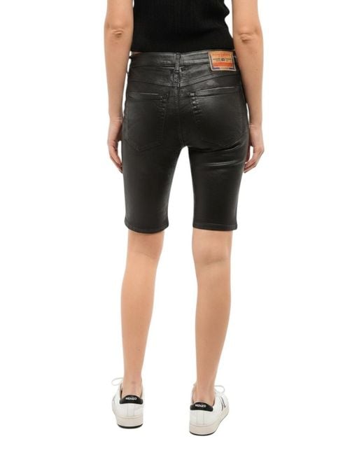 DIESEL Black Solid Shorts
