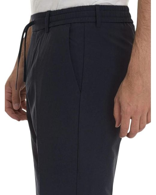 Boss Blue Drawstring Pants for men