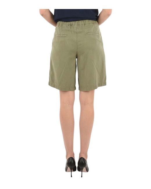 Woolrich Green Solid Shorts