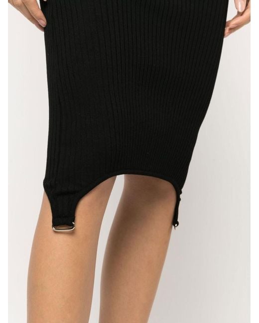 Courreges Black Sleeveless Long Dress