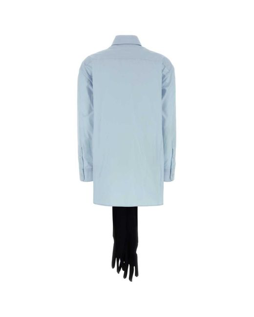 MM6 by Maison Margiela Blue Regular Solid Shirt