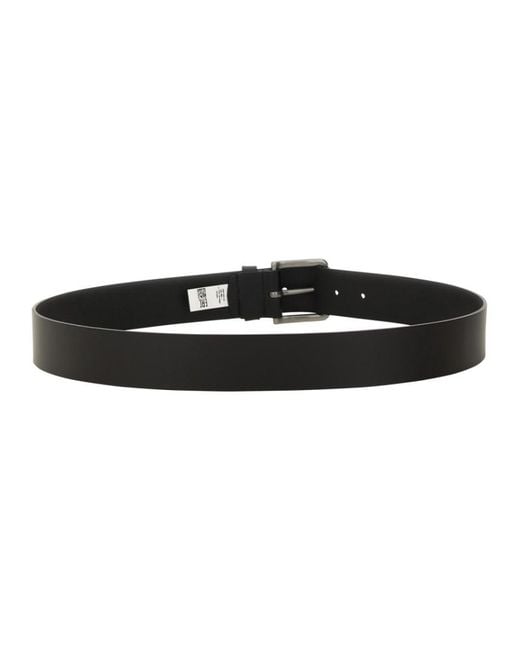 Boss Black Solid Buckle Belt for men