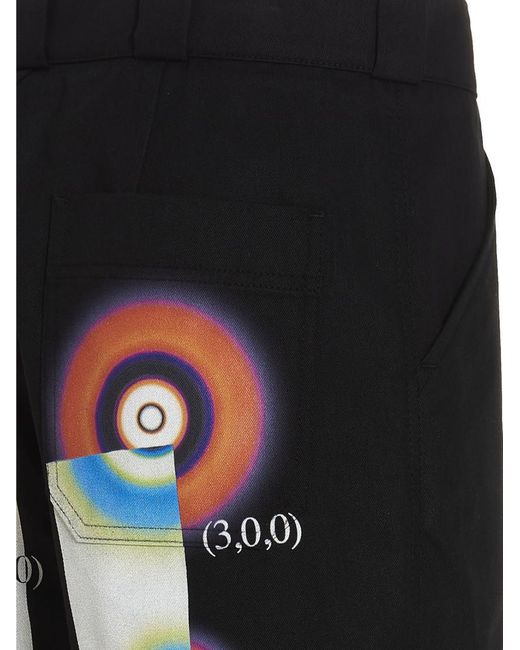 Msftsrep Blue Printed Pants for men