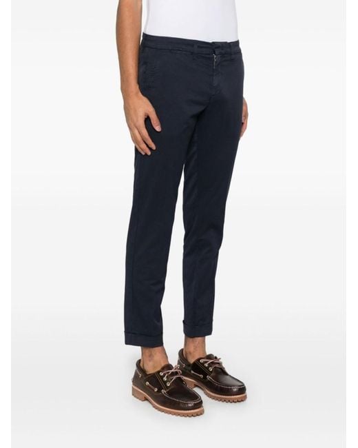 Fay Blue Classic Capri Pants for men