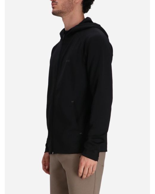 Boss Black Zip Up Hoodie for men