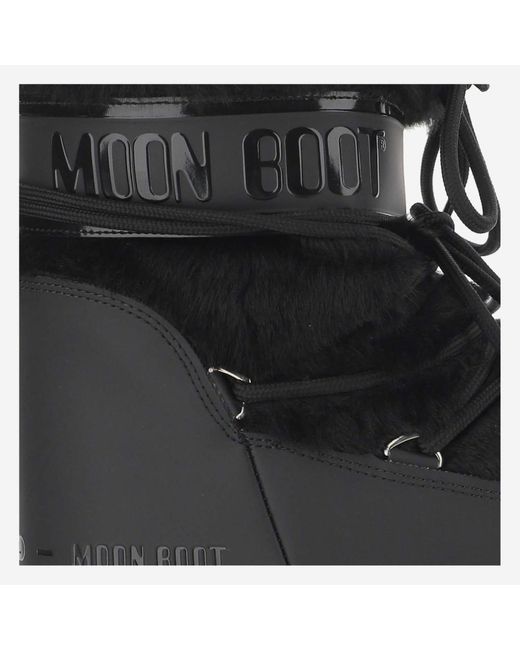 Moon Boot Black Logo Boots
