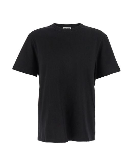 Jil Sander Black Solid T-Shirt for men