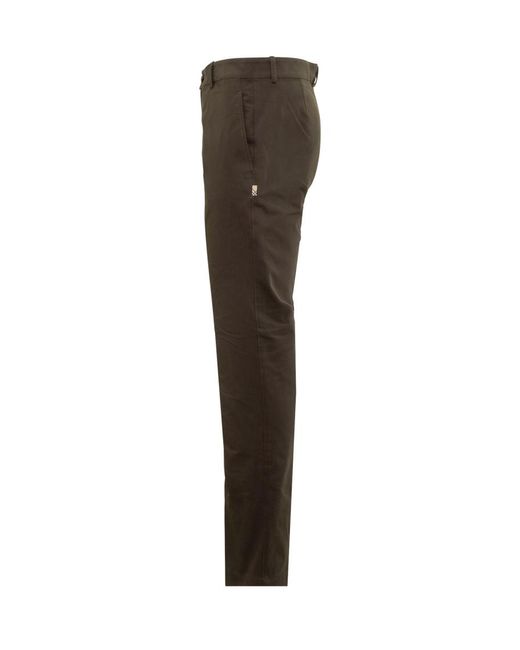 Burberry Gray Slim Flat Front Pants for men