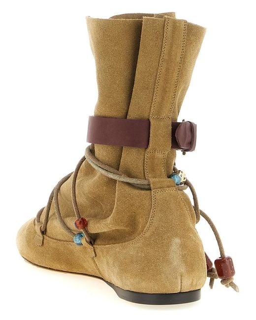 Isabel Marant Brown Solid Letiz Boots