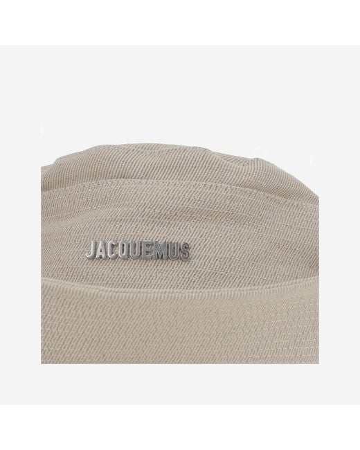 Jacquemus Natural Logo Bucket Hat for men