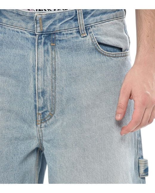 Givenchy Blue Relaxed Solid Shorts for men
