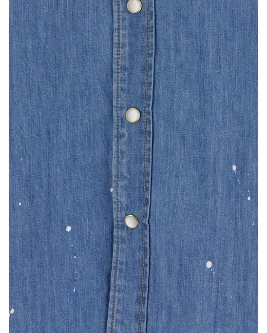 TONYWACK Blue Regular Solid Shirt for men