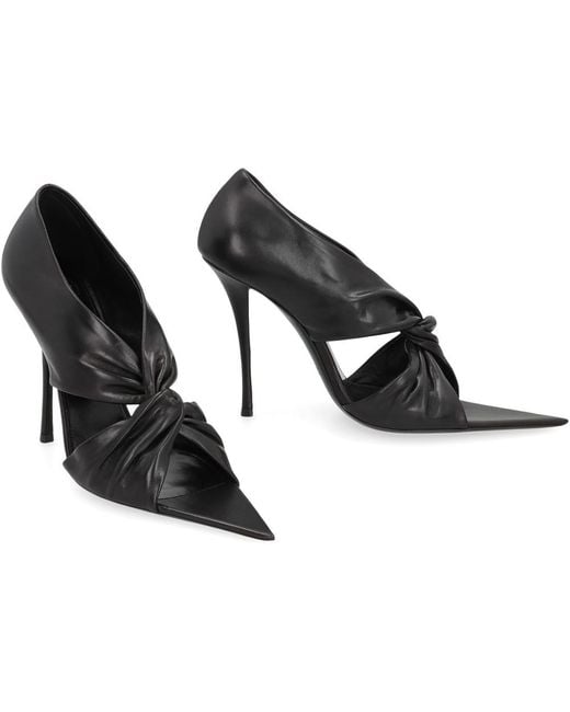 Saint Laurent Black Solid Heels