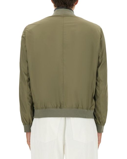 Brunello Cucinelli Green Solid None Jacket for men