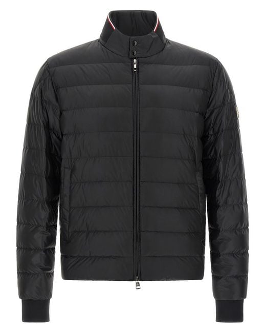 Moncler Black Mock Collar Jacket for men