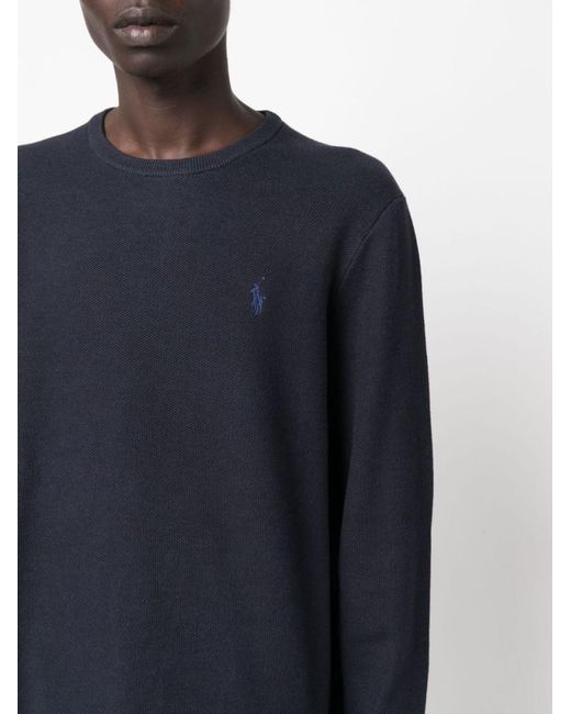 Polo Ralph Lauren Blue Classic Knit Sweater For for men
