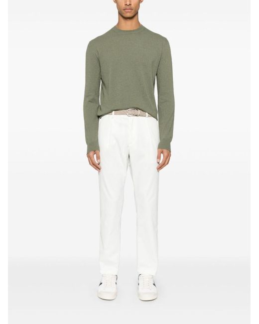 Drumohr Green Knitted Neck Sweater for men