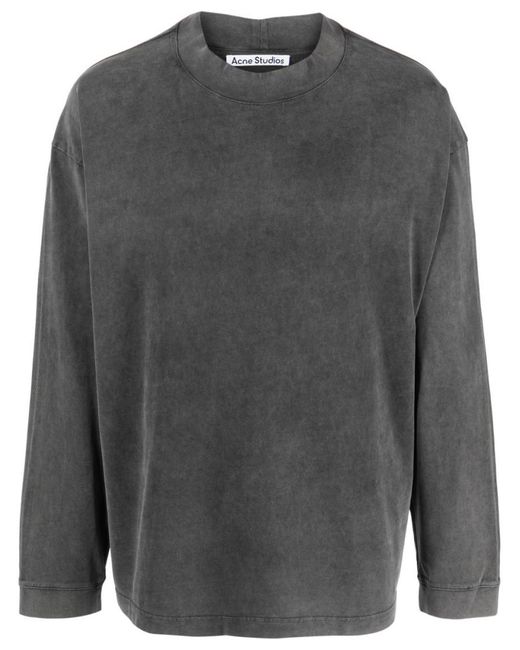 Acne Studios Men's Gray Cotton Sweatshirt