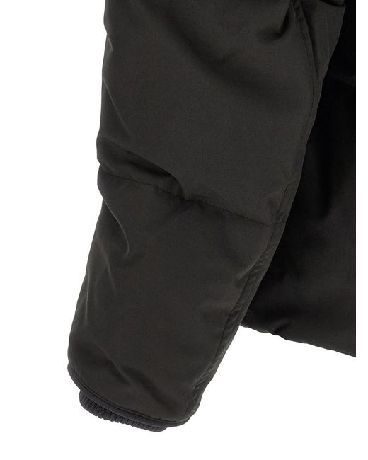 Canada Goose Black Solid Hood Jacket for men