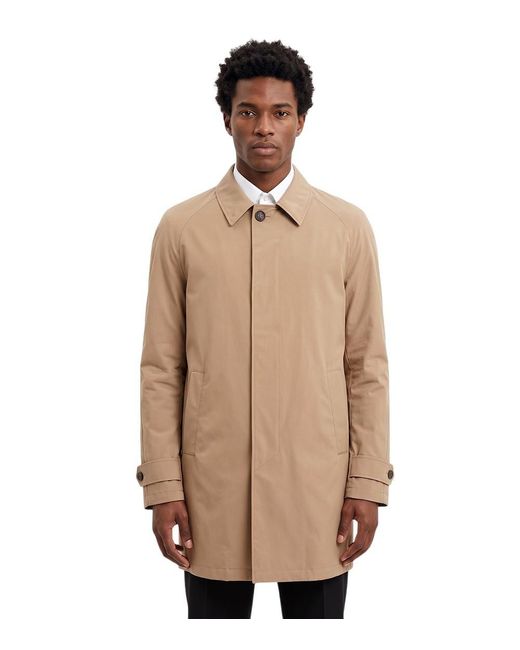 Corneliani Natural Solid Trench Coat for men