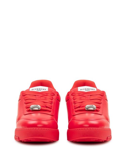 Givenchy Red Solid Yard Sneakers for men
