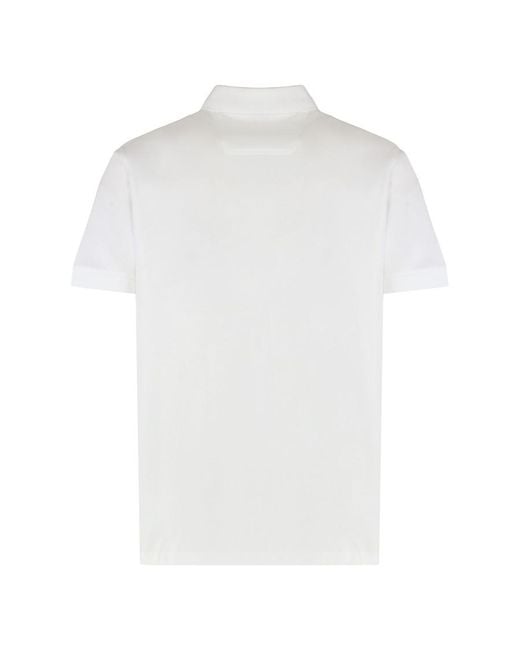 Boss White Emed Logo Polo for men