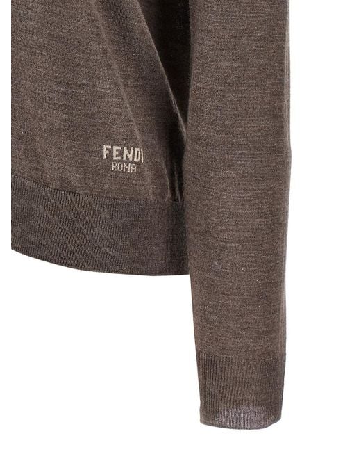 Fendi Brown Mink Sweater