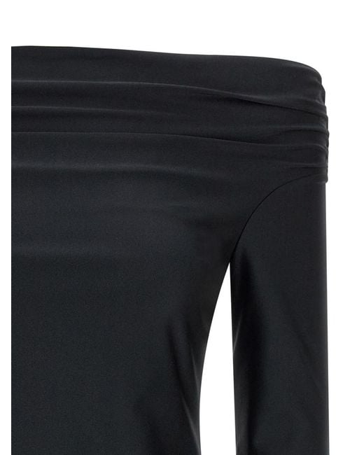 ANDAMANE Black Wallis Top