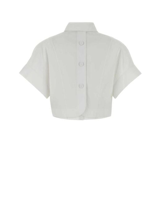 Fendi White Regular Solid Shirt
