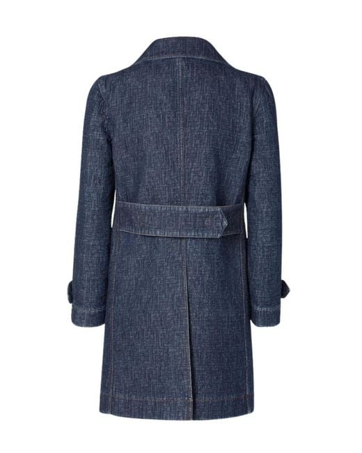 Fendi Blue Elegant Mini Dress With Unique Patterns