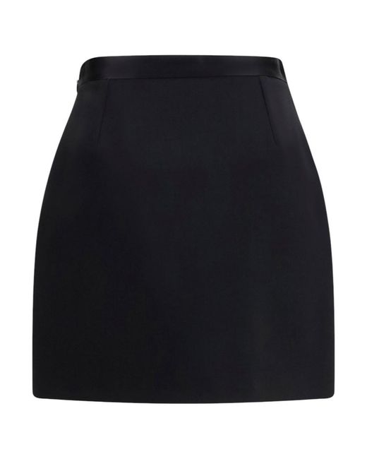 Versace Blue Solid Mini Skirt