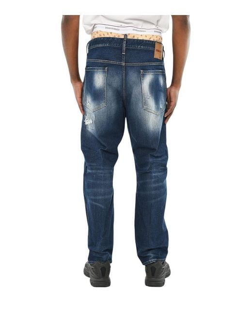 DSquared² Blue Regular Jeans for men