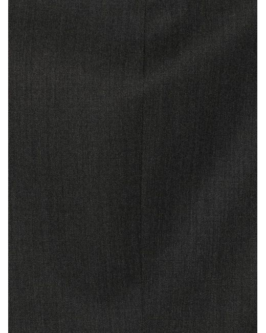 Maison Margiela Black Solid Notched Lapel Blazer